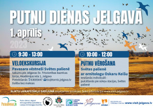 1. aprīlī velo ekskursijā “Pavasara vēstneši Svētes palienē”